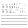 Kit de herrajes para puerta corredera 183 cm acero plateado von , Türartikel - Ref: Foro24-3295763, Preis: 199,49 €, Rabatt: %