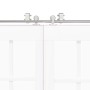 Kit de herrajes para puerta corredera 183 cm acero plateado von , Türartikel - Ref: Foro24-3295763, Preis: 199,49 €, Rabatt: %