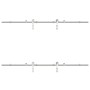 Kit de herrajes para puerta corredera 183 cm acero plateado von , Türartikel - Ref: Foro24-3295761, Preis: 273,69 €, Rabatt: %