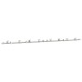 Kit de herrajes para puerta corredera 400 cm acero plateado von , Türartikel - Ref: Foro24-3295768, Preis: 444,48 €, Rabatt: %