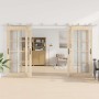 Kit de herrajes para puerta corredera 400 cm acero plateado von , Türartikel - Ref: Foro24-3295768, Preis: 444,48 €, Rabatt: %