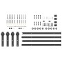 Kit de herrajes para puertas correderas acero negro 366 cm von , Türartikel - Ref: Foro24-3295777, Preis: 105,10 €, Rabatt: %