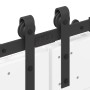 Kit de herrajes para puertas correderas acero negro 305 cm von , Türartikel - Ref: Foro24-3295775, Preis: 130,41 €, Rabatt: %