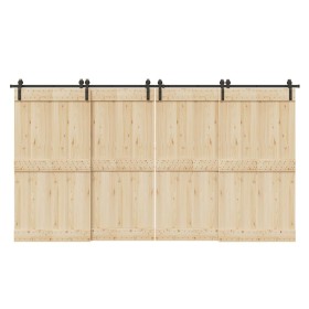 Kit de herrajes para puertas correderas acero negro 400 cm von , Türartikel - Ref: Foro24-3295796, Preis: 195,19 €, Rabatt: %