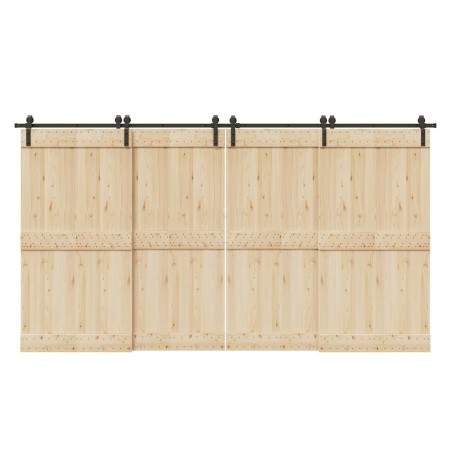 Kit de herrajes para puertas correderas acero negro 400 cm von , Türartikel - Ref: Foro24-3295796, Preis: 195,19 €, Rabatt: %