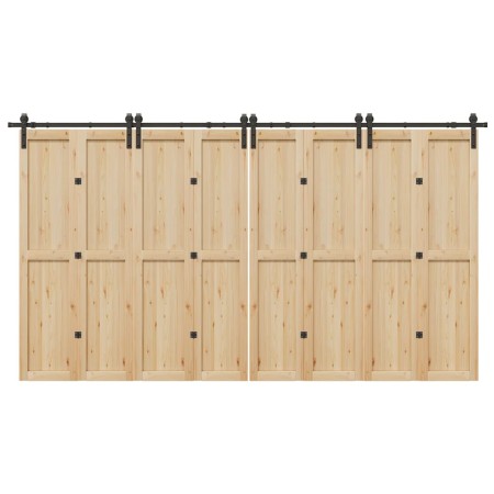 Kit de herrajes para puertas correderas acero negro 400 cm von , Türartikel - Ref: Foro24-3295804, Preis: 230,95 €, Rabatt: %