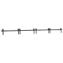 Kit de herrajes para puertas correderas acero negro 400 cm von , Türartikel - Ref: Foro24-3295804, Preis: 230,95 €, Rabatt: %
