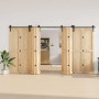Kit de herrajes para puertas correderas acero negro 400 cm von , Türartikel - Ref: Foro24-3295804, Preis: 230,95 €, Rabatt: %
