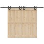 Kit de herrajes para puertas correderas acero negro 366 cm von , Türartikel - Ref: Foro24-3295789, Preis: 102,46 €, Rabatt: %