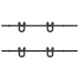 Kit de herrajes para puertas correderas acero negro 366 cm von , Türartikel - Ref: Foro24-3295789, Preis: 102,46 €, Rabatt: %