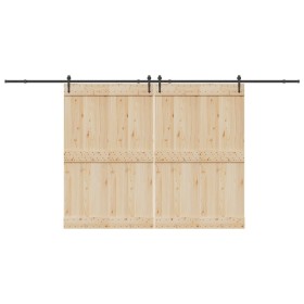 Kit de herrajes para puertas correderas acero negro 427 cm von , Türartikel - Ref: Foro24-3295782, Preis: 114,97 €, Rabatt: %