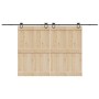 Kit de herrajes para puertas correderas acero negro 400 cm by , Door items - Ref: Foro24-3295794, Price: 82,39 €, Discount: %
