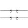 Kit de herrajes para puertas correderas acero negro 400 cm by , Door items - Ref: Foro24-3295794, Price: 82,39 €, Discount: %