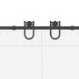 Kit de herrajes para puertas correderas acero negro 400 cm by , Door items - Ref: Foro24-3295794, Price: 82,39 €, Discount: %
