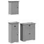 Juego de muebles de baño BODO 3 pzas madera maciza pino gris by , Bathroom furniture - Ref: Foro24-3307649, Price: 236,83 €, ...