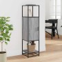 Aparador alto madera ingeniería metal gris sonoma 35,5x35x13 cm by , Sideboards - Ref: Foro24-849037, Price: 79,00 €, Discoun...