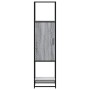 Aparador alto madera ingeniería metal gris sonoma 35,5x35x13 cm by , Sideboards - Ref: Foro24-849037, Price: 79,00 €, Discoun...