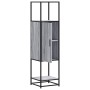 Aparador alto madera ingeniería metal gris sonoma 35,5x35x13 cm by , Sideboards - Ref: Foro24-849037, Price: 79,00 €, Discoun...