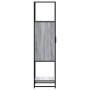 Aparador alto madera ingeniería metal gris sonoma 35,5x35x13 cm by , Sideboards - Ref: Foro24-849037, Price: 79,00 €, Discoun...