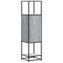 Aparador alto madera ingeniería metal gris sonoma 35,5x35x13 cm de , Aparadores - Ref: Foro24-849037, Precio: 78,95 €