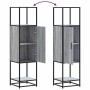 Aparador alto madera ingeniería metal gris sonoma 35,5x35x13 cm by , Sideboards - Ref: Foro24-849037, Price: 79,00 €, Discoun...