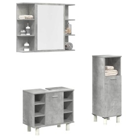 Set muebles de baño 2 piezas madera contrachapada gris hormigón von , Badezimmermöbel - Ref: Foro24-3324854, Preis: 142,40 €,...
