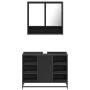 Juego de muebles de baño 2 pzas madera contrachapada negro von , Badezimmermöbel - Ref: Foro24-3300940, Preis: 155,81 €, Raba...