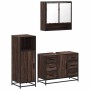 Set de muebles baño 3 pzas madera contrachapada roble marrón von , Badezimmermöbel - Ref: Foro24-3300994, Preis: 268,83 €, Ra...
