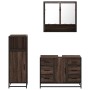Set de muebles baño 3 pzas madera contrachapada roble marrón von , Badezimmermöbel - Ref: Foro24-3300994, Preis: 268,83 €, Ra...