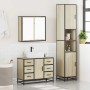 Set de muebles de baño 3 pzas madera contrachapada roble Sonoma von , Badezimmermöbel - Ref: Foro24-3301081, Preis: 337,06 €,...