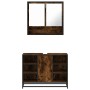 Set de muebles baño 2 pzas madera contrachapada roble ahumado von , Badezimmermöbel - Ref: Foro24-3300942, Preis: 149,10 €, R...