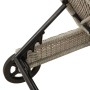 Tumbona con ruedas y cojín ratán sintético gris claro de , Tumbonas - Ref: Foro24-4104038, Precio: 169,97 €