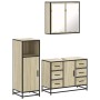 Set de muebles de baño 3 pzas madera contrachapada roble Sonoma von , Badezimmermöbel - Ref: Foro24-3300961, Preis: 255,52 €,...