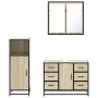 Set de muebles de baño 3 pzas madera contrachapada roble Sonoma von , Badezimmermöbel - Ref: Foro24-3300961, Preis: 255,52 €,...