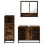 Set de muebles baño 3 pzas madera contrachapada roble ahumado von , Badezimmermöbel - Ref: Foro24-3301062, Preis: 236,17 €, R...