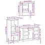 Set de muebles baño 3 pzas madera contrachapada roble ahumado von , Badezimmermöbel - Ref: Foro24-3301062, Preis: 236,17 €, R...