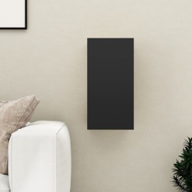 Black plywood TV cabinet 30.5x30x60 cm by vidaXL, TV Furniture - Ref: Foro24-803328, Price: 34,18 €, Discount: %