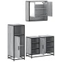 Set de muebles de baño 3 pzas madera contrachapada gris sonoma von , Badezimmermöbel - Ref: Foro24-3301003, Preis: 225,44 €, ...