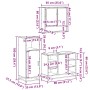 Set de muebles de baño 3 pzas madera contrachapada gris sonoma von , Badezimmermöbel - Ref: Foro24-3301003, Preis: 225,44 €, ...