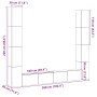 Muebles de TV de pared 6 uds madera vieja madera de ingeniería von , TV-Möbel - Ref: Foro24-3328987, Preis: 342,44 €, Rabatt: %
