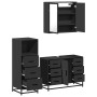 Juego de muebles de baño 3 pzas madera contrachapada negro by , Bathroom furniture - Ref: Foro24-3301020, Price: 283,52 €, Di...