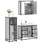 Set de muebles de baño 3 pzas madera contrachapada gris sonoma von , Badezimmermöbel - Ref: Foro24-3300963, Preis: 283,26 €, ...