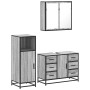 Set de muebles de baño 3 pzas madera contrachapada gris sonoma von , Badezimmermöbel - Ref: Foro24-3300963, Preis: 283,26 €, ...