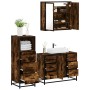 Set de muebles baño 3 pzas madera contrachapada roble ahumado von , Badezimmermöbel - Ref: Foro24-3301022, Preis: 284,06 €, R...