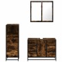 Set de muebles baño 3 pzas madera contrachapada roble ahumado von , Badezimmermöbel - Ref: Foro24-3301022, Preis: 284,06 €, R...
