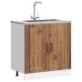 Mueble bajo fregadero Lucca madera contrachapada madera antigua von , Küchenschränke - Ref: Foro24-853695, Preis: 85,00 €, Ra...