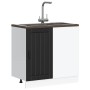 Panel para lavavajillas Lucca madera contrachapada negra de , Armarios de cocina - Ref: Foro24-854309, Precio: 91,81 €, Descu...