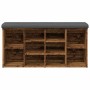 Banco zapatero madera de ingeniería madera vieja 102x32x50 cm by , Benches for halls and storage - Ref: Foro24-857625, Price:...