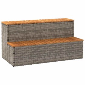 Escalón bañera hidromasaje gris 100x50x50,5 cm ratán sintético von , Pool- und Spa-Zubehör - Ref: Foro24-4103945, Preis: 131,...