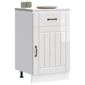 Mueble bajo de cocina Lucca blanca de alto brillo by , Kitchen cabinets - Ref: Foro24-853719, Price: 100,20 €, Discount: %